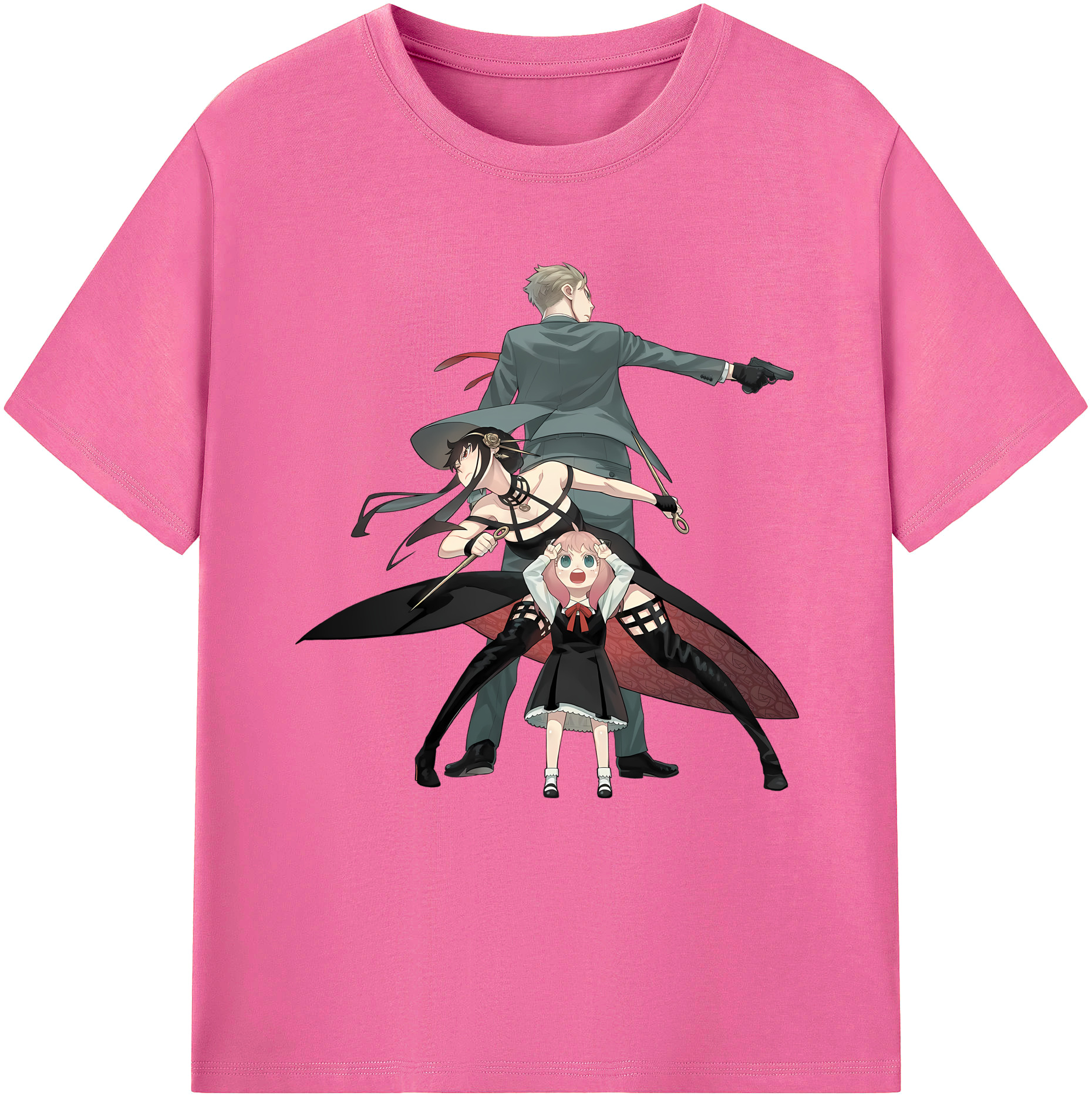 （画像用） SPY×FAMILY间谍家家酒 レディースカジュアルプリントTシャツ（綿100％）